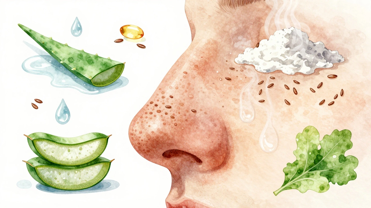 Přechod nosu od zablokovaných pórů k čisté pleti s přírodními složkami