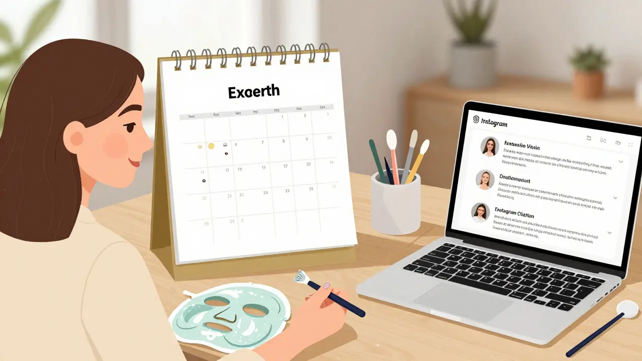 Samostatná kosmetička pracuje z domu s plným kalendářem a recenzemi na Instagramu.