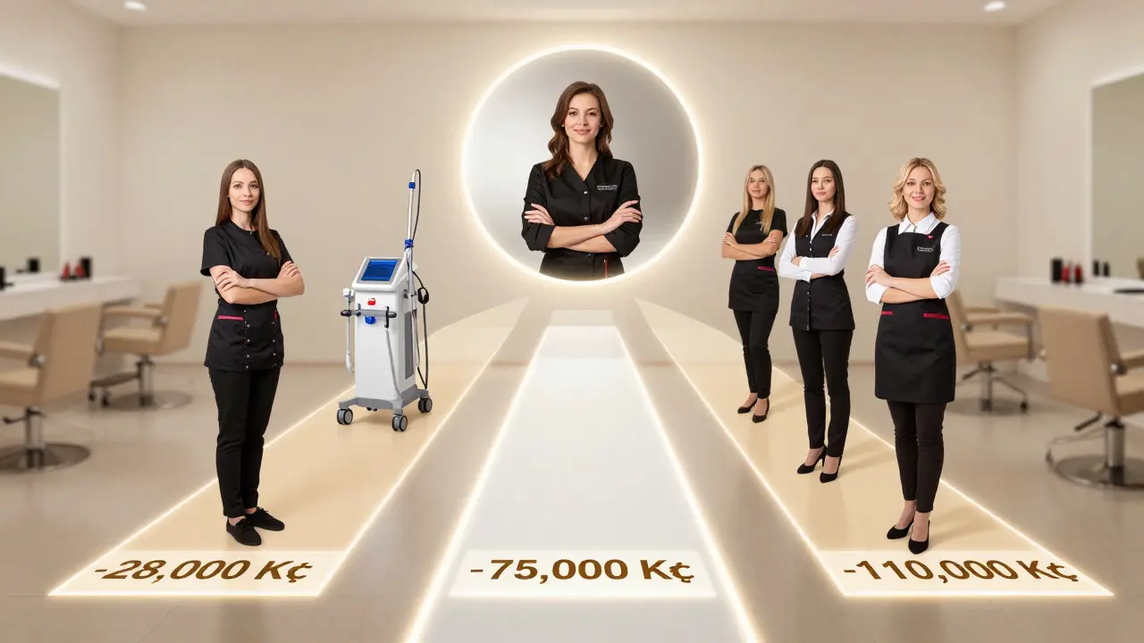 Tři cesty kosmetičky v Česku: zaměstnankyně, odbornice s laserem a vlastníkyně salónu.