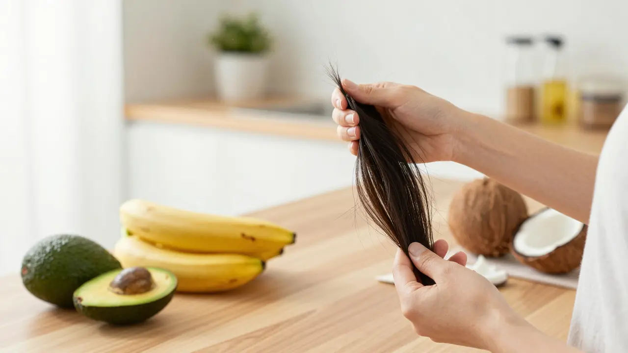 Domácí péče o vlasy s oleji a přírodními ingrediencemi