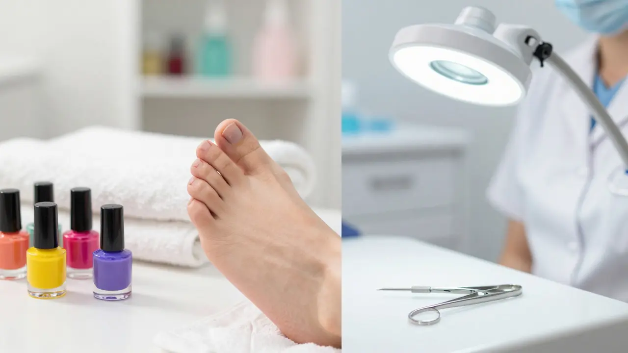 Konceptuální srovnání kosmetické péče a lékařské pedikúry